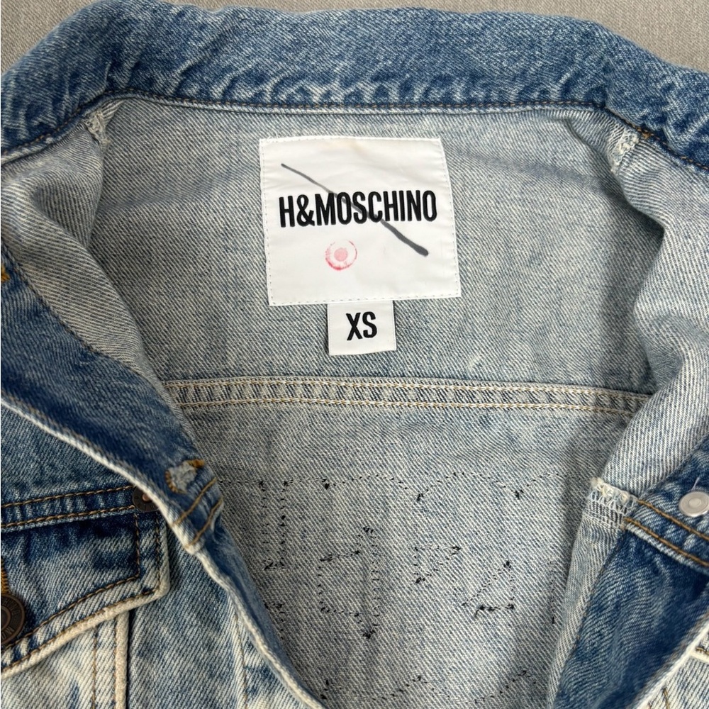 H&M x Moschino Short Rhinestone Demin Jacket H&Moschino XS - Picture 6 of 6